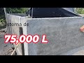 Construcción de una Cisterna de 75,000 Litros de agua a base del ladrillo del calaberon
