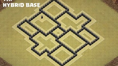 Clash of Clans (COC) TH7 HYBRID BASE |  DARK ELIXIR FARMING BASE