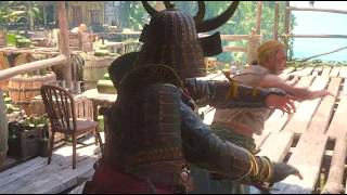 A SAMURAI Lives a Pirate's Life ! Assassins Creed Black Flag Resynced , Yasuke's Ledendary Outfit screenshot 5