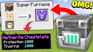 Minecraft, But Smelting Gives OP Enchantments...