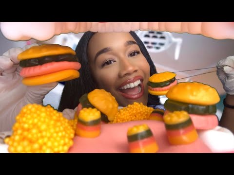 ASMR Dentist Cleans Your Teeth & Eats The Krabby Patties Out Of It ðŠ·ð ASMR Dentist Role-play