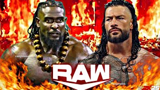 Roman Reigns Vs Oba Femi Wwe Raw Netflix 11 Jan 2026 Wwe2k25 Simulation   Match