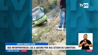 Huánuco: bus interprovincial cae a abismo por mal estado de carretera