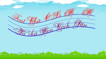 Giáo viên Tiểu học - Font tập viết chữ tạo ô li 4 hàng - 5 hàng và chữ hoa cách điệu làm trên Word