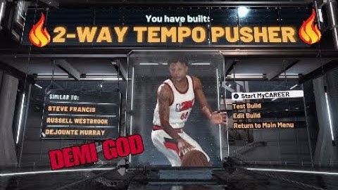 New RARE BUILD IN NBA2K20 2 WAY TEMPO PUSHER HOF PLAYMAKING AND DEFENDING BADGES!!