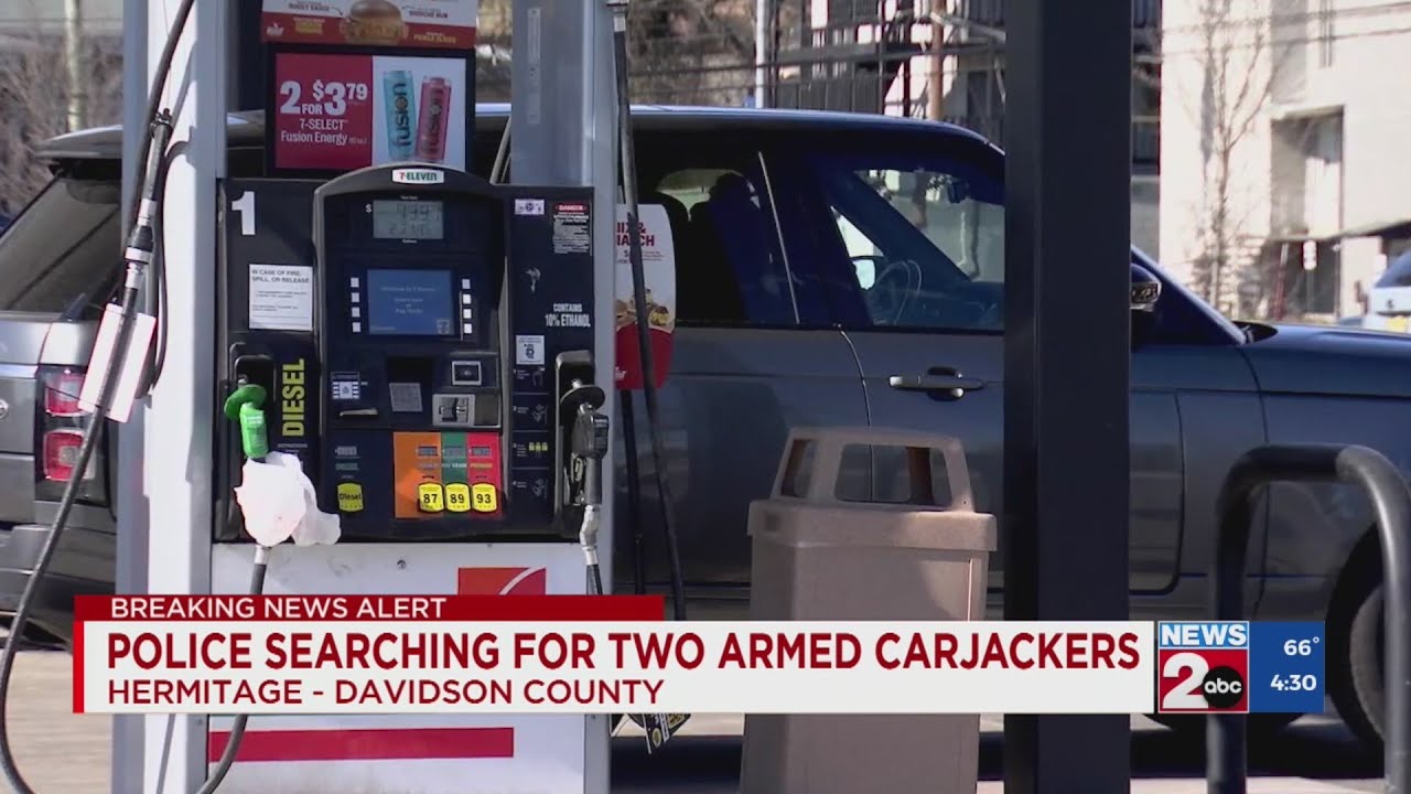 Metro police seeking 2 armed carjacking suspects - YouTube