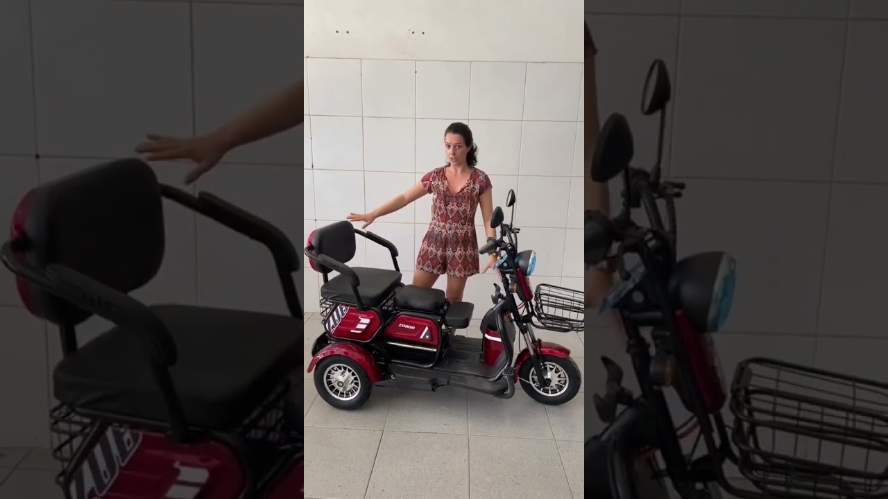 Triciclo elétrico 2 e 3 lugares, nosso contato, catálogo e valores no link da Bio #ebike #viral #mob