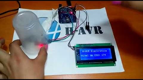 Sensor de monóxido de carbono (MQ7) con un Arduino Uno.