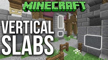 Minecraft 1.12 Vertical Slabs (Vanilla Minecraft) Tutorial