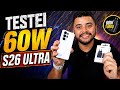 Testei o CARREGADOR 60W da SAMSUNG para o Galaxy S26 ULTRA💥