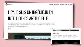 Comment créer un Portfolio Moderne en HTML & CSS de A à Z et le mettre en Ligne Facilement ?