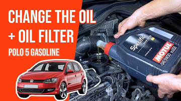 Change the oil and the oil filter Polo mk5 1.2 TSI 🛢