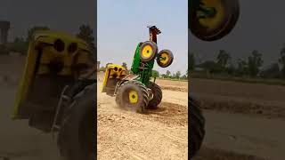 John Deere Tractor With Heavy Stunt I Big Tyres With B Speaker With Full Modified Tractor