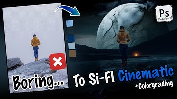 Photoshop Tutorial: Create a Cinematic Sci-Fi Scene! + colorgrading