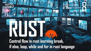 Control flow in rust learning break, if else, loop, while and for in rust language | V8