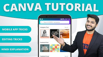 Canva App Tutorial for beginners | Canva App Review | Hindi | 2021