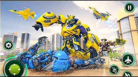 Amazing Air Jet Robot Transform | Rescue City Robot Shooting Android GamePlay | By Game Crazy