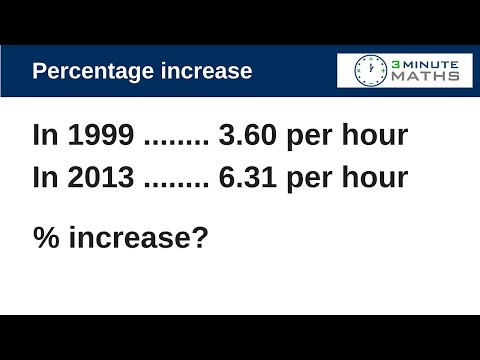 How to work out a percentage increase - new GCSE AQA sample question