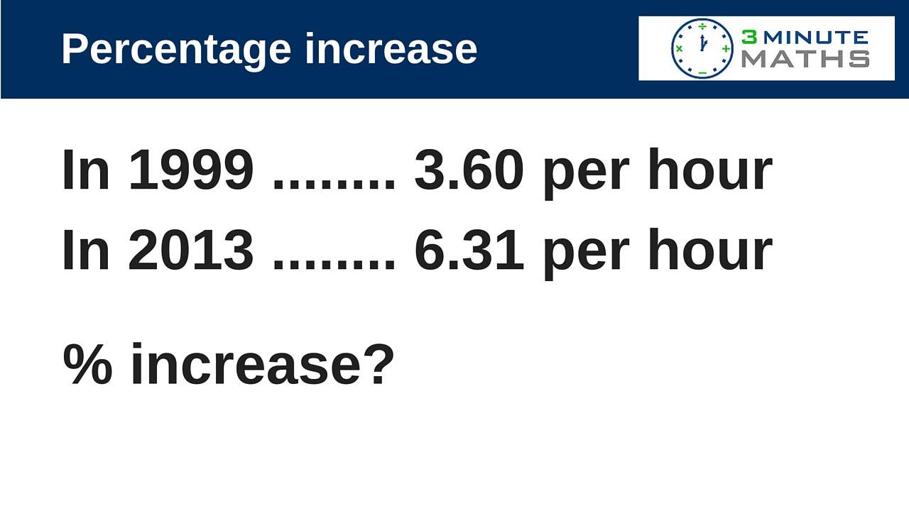 How to work out a percentage increase new GCSE AQA sample question