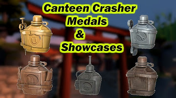 TF2 - Receiving Genuine Canteen Crasher Medals & Showcases