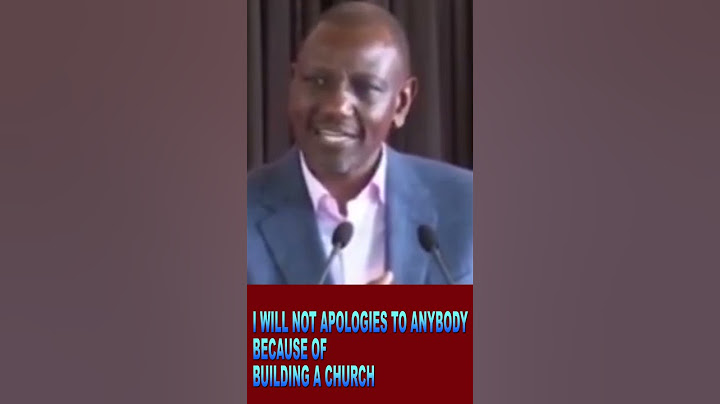 President William Ruto Says He will Not Apologize to Anyone about building a church