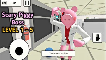 Hello Scary Piggy Boss: Horror Escape - Level 1 to 5 Full Gameplay