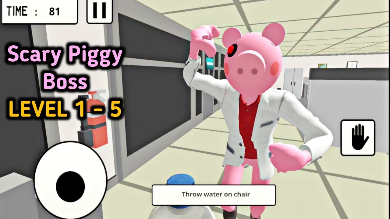 Hello Scary Piggy Boss: Horror Escape - Level 1 to 5 Full Gameplay