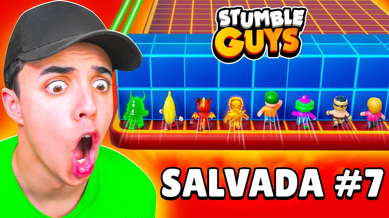 SALVADAS INFINITAS en BLOCK DASH LEGENDARIO…😱 STUMBLE GUYS