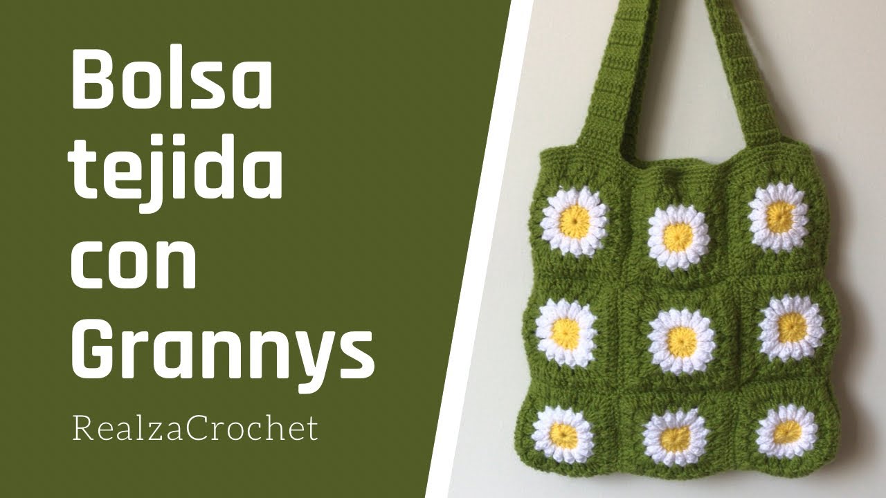 Email fondo profundidad Bag - Wallet with GRANNYS Crochet | Daisies - YouTube