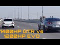 1400hp gtr r35 vs 1200hp evo 8 from pakistan 