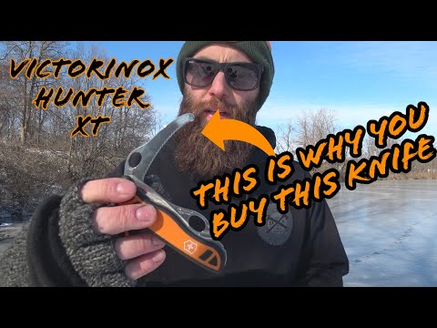 Нож Victorinox Hunter красный олень, видео 1