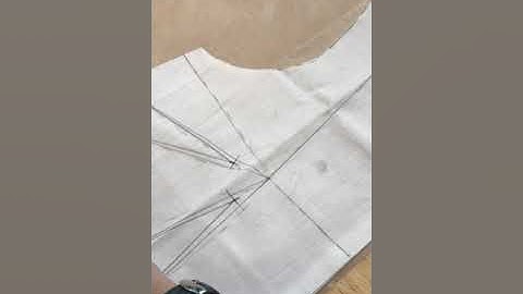 How to drape a basic bodice - PP chuyển từ rập mộc sang rập giấy thân trên/trước