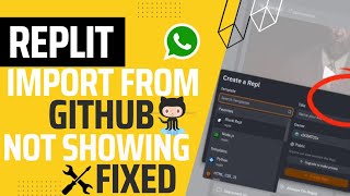 "Import from Github" not showing fixed | Now Host Your Projects On Replit | xIKRATOSx