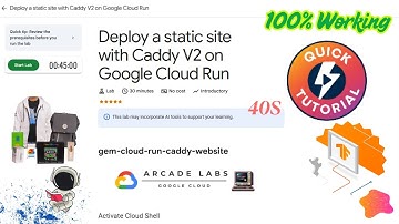Deploy a static site with Caddy V2 on Google Cloud Run #qwiklabs #arcade
