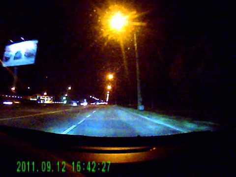 Видеорегистратор Mystery MDR-610 в ночное время суток Видеорегистратор Mystery MDR-610 в ночное время суток