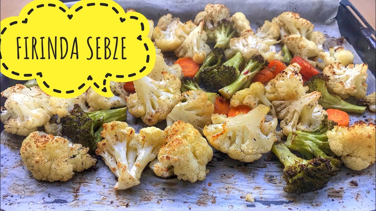 Fırında Karnabahar Brokoli Yemek Tarifi | Kızartma Tadında Sebze (Sağlıklı Salata)