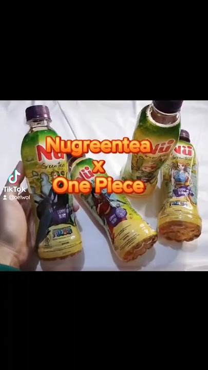 Hayo siapa yang udah beli dan nyobain Nu Green Tea X One Piece comment yaa