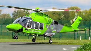 The Children's Air Ambulance AW169 Arrival And Departure At Barton Aerodrome | 27.04.24