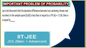 Let Abe event that absolute difference between two randomly chosen real numbers in sample space[060]