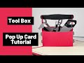 Cricut design space tool box pop up card tutorial