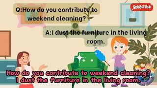 Speaking Practice about Household Chores | English Conversation | Conversation for Kids| ESL