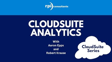 CloudSuite Series - CloudSuite Analytics