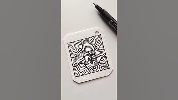 Draw with me / zentangle pattern #shorts #artwork #drawwithme #art #satisfying