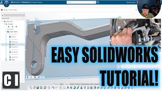 SolidWorks Tutorial & Example: How to Easily 3d Model a Clutch or Brake Level & Improve it! by CAD Intentions 1,088 views 3 weeks ago 11 minutes, 39 seconds