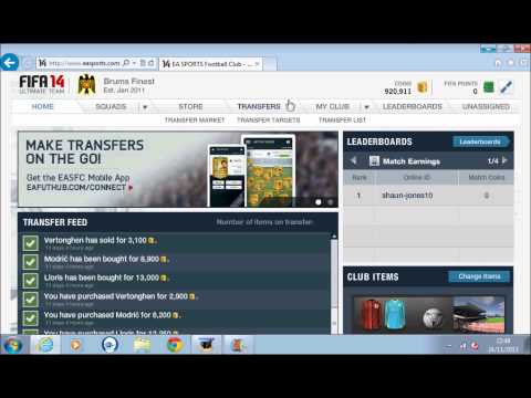 FIFA 14 Ultimate Team Free Coins (PS3/PS4)