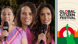 Padma Lakshmi Joins Charities to Announce $25M to Help Fight Hunger | Global Citizen Festival 2023