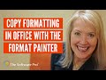 Microsoft Office: How to Use the Format Painter to Copy Formatting in Excel, Word & PowerPoint