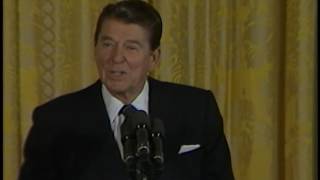 President Reagan’s Receiving the Commission on Excellence in Education Report on April 26, 1983