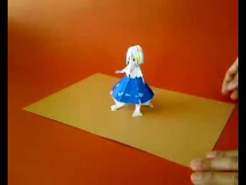 ポップアップカード3dキャラクター富士姉さん3d Paper Craft ポップアップ建築ペーパークラフトa Wago Youtube