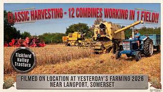 Classic Harvesting at Yesterday's Farming 2026, Langport, Somerset
